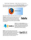 Firefox Plugin Development - Twitter Plug-ins Do That for You