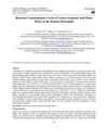 Bacterial Contamination Levels of Lettuce Irrigated with Waste Water in the Kumasi Metropolis