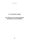 La vie spirituelle à l'Agapè. Une réflexion sur les articles présentant les formations à la vie spirituelle 
