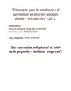 Las nuevas tecnologías al servicio de la pequeña y mediana empresa