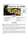 tableau de Bord N° 21 SLHADA janvier 2010