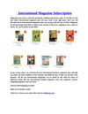 International Magazine Subscription