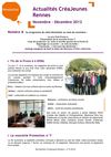 Newsletter n°8 - Novembre/Décembre 2012