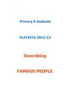 Primary 6 "presenting famous people"