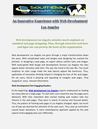 An Innovative Experience with Web development Los Angeles