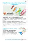 Points To Keep In Mind When Hiring Magento Programmers