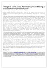 Things To Know About Asbestos Exposure Making A Successful Compensation Claim