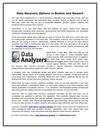Data Recovery Options in Boston and Newark