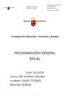 PGA 2012-2013 Parte 1 (Objetivos y Proyectos)