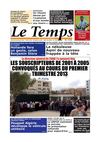 Le Temps d'Algérie Editions du Mardi 18 Décembre 2012