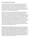 Social Media Marketing Marketing