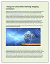 Things To Know Before Renting Shipping Containers