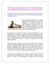 MOS Legal Transcription Service Offering Accurate and Affordable Transcription for Court Proceedings