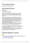 8 Auto-Leasing PLR Articles