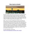 Best deal on hotels