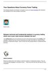 Your Questions About Currency Forex Trading