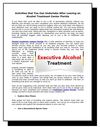 Activities that You Can Undertake After Leaving an Alcohol Treatment Center Florida