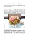 A few steps to obtaining the best wedding flowers