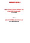 Karl Marx : les luttes des classes en France (1848-1850) + Friedrich Engels (les journées de juin 1848)