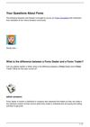 Your Questions About Forex