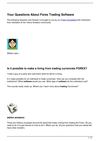 Your Questions About Forex Trading Software