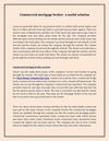 Commercial mortgage broker- a useful solution