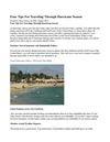 Tips For Traveling Through Hurricane Season