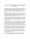 How To Get A Trademark For Your Company Name Or Logo