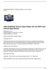 VIZIO E3D320VX 32-Inch Class Theater 3D LCD HDTV with Internet Apps Review