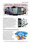 Check Points - Need to Pay Attention Before Programming iPhone Application