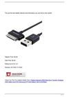 Original Genuine OEM Data Sync Transfer Charging USB Cable Cord FOR Samsung GTP1000 Galaxy Tab 10 8.9 Black
