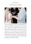 Things You should do before your Wedding