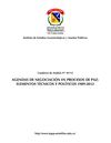 AGENDAS DE NEGOCIACIÓN EN PROCESOS DE PAZ: ELEMENTOS TÉCNICOS Y POLÍTICOS 1989-2012