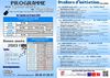 Programme Janvier février mars 2013