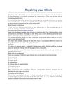 Repairing your Blinds
