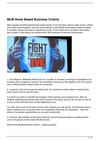 MLM Home Based Business Criteria