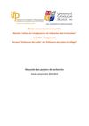 Posters de recherche (résumés) Master 2 MEF 2013 