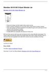 Blendtec 40-615-06 3-Quart Blender Jar