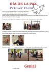Día de la paz en 1er ciclo- CEIP El Peñascal