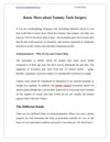 Know More about Tummy Tuck Surgery