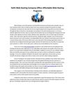 Delhi Web Hosting Company Offers Affordable Web Hosting Programs