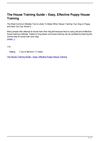 The House Training Guide 8211 Easy Effective Puppy House Training