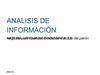 ANALISIS DE INFORMACIÒN