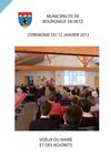 Discours des voeux 2013 des adjoints et de Mr le Maire
