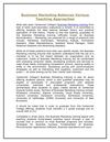 Business Marketing Balances Various Teaching Approaches