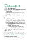 Tema 1. La célula: unidad de vida.
