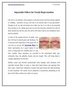 Injectable Fillers for Facial Rejuvenation