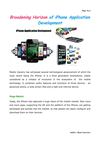 Broadening Horizon of iPhone Application Development