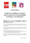 Nombreux et mobilisés ce 31 janvier, pour les agents de la Fonction Publique les réponses, c’est maintenant !