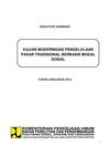 KAJIAN MODERNISASI PENGELOLAAN PASAR TRADISIONAL BERBASIS MODAL SOSIAL